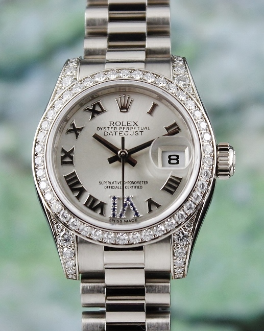 (image for) 100% ORIGINAL ROLEX 18K WHITE GOLD OYSTER PERPETUAL DATEJUST / 179159